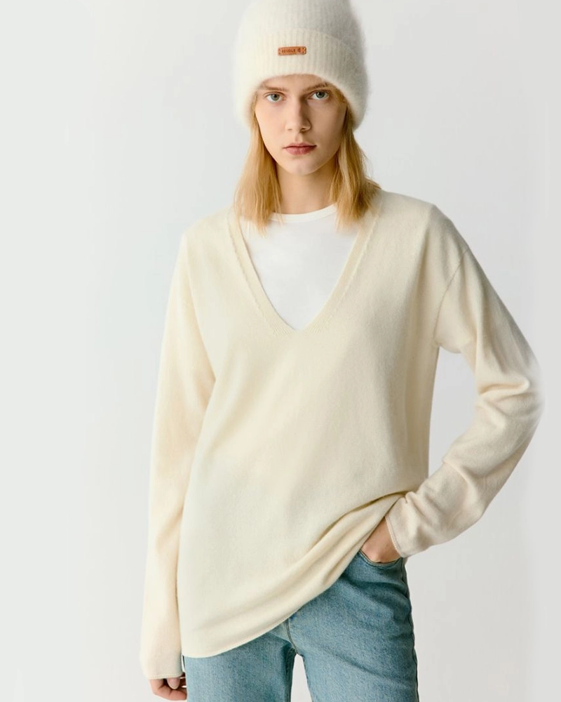 ICICLE V-Neck Cashmere Jumper