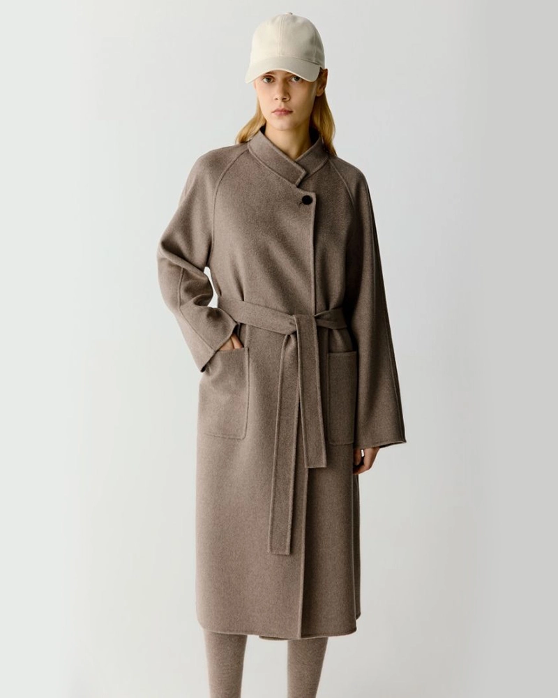 ICICLE Belted Double Face Cashmere Coat