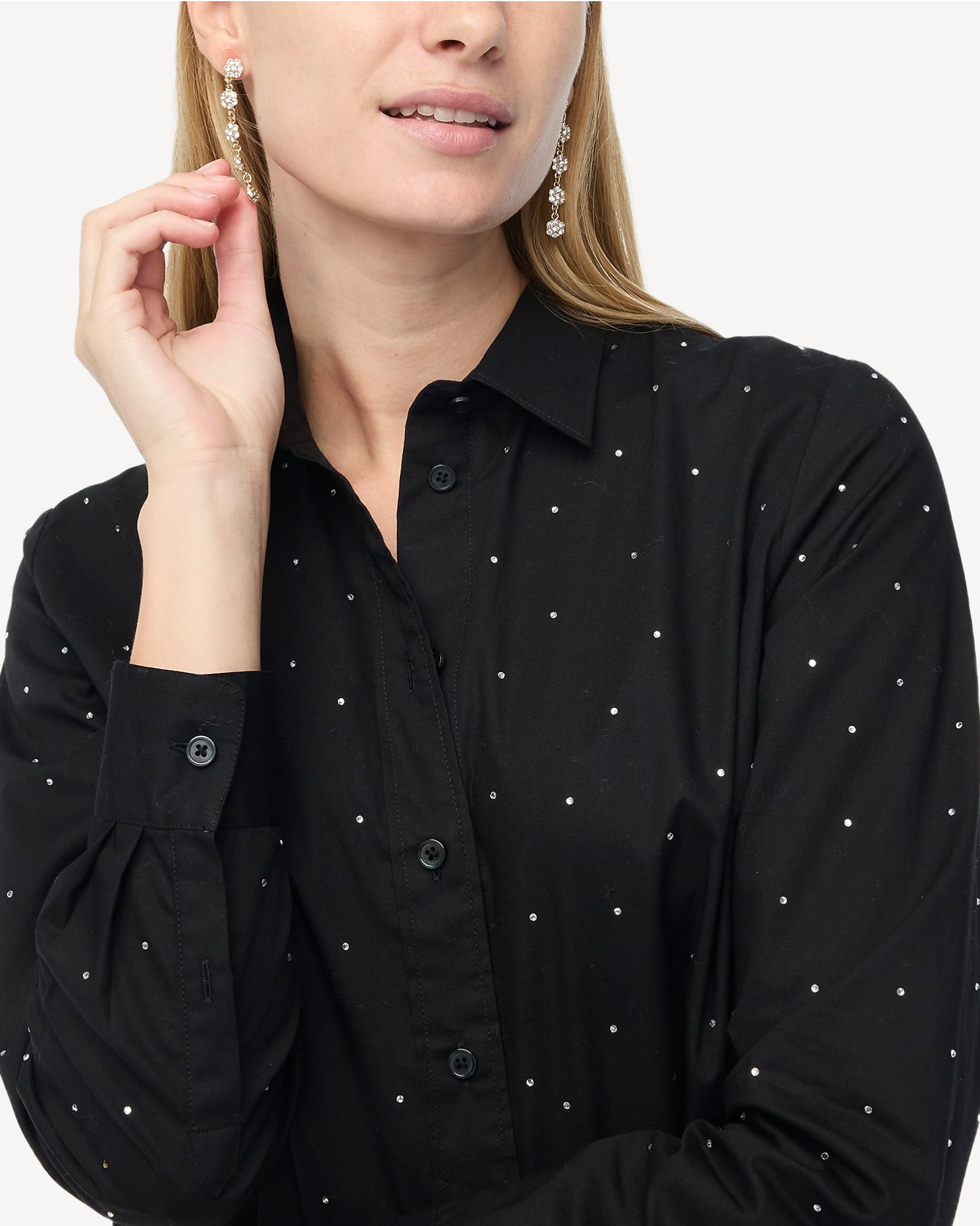 Alternative view of J. Crew Factory Rhinestone modern button-down