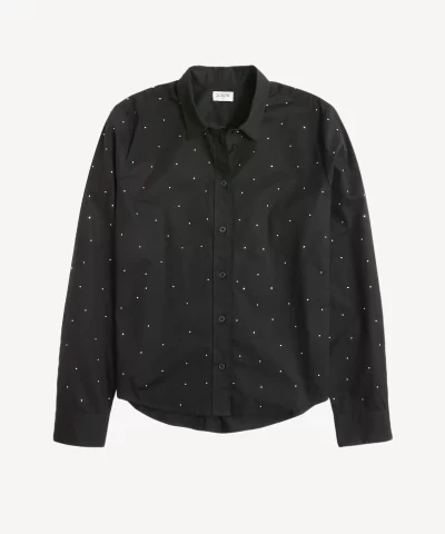 J. Crew Factory Rhinestone modern button-down - Image 4