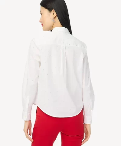 J. Crew Factory Rhinestone modern button-down - Image 7
