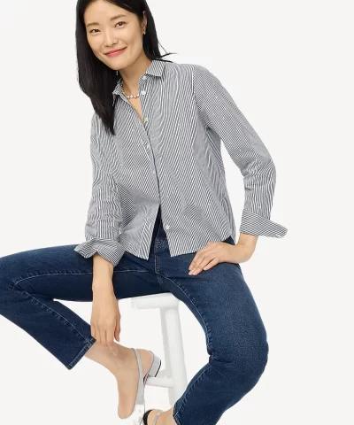 J. Crew Factory Rhinestone modern button-down - Image 9