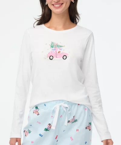 Alternative view of J. Crew Factory Long-sleeve car and tree graphic tee