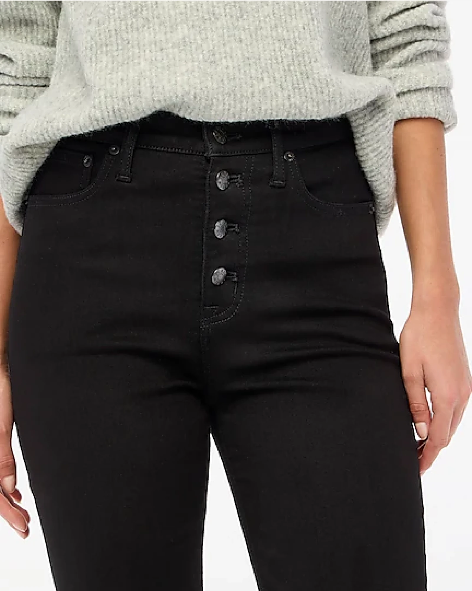 Alternative view of J. Crew Factory High-rise stovepipe jean in signature stretch+