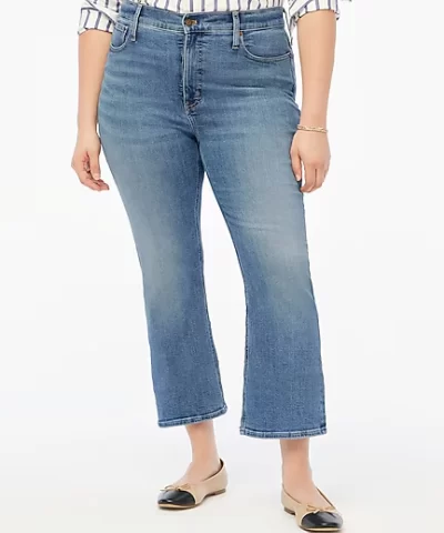 J. Crew Factory Flare crop jean in signature stretch - Image 4