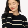 Black Gold Lurex Stripe