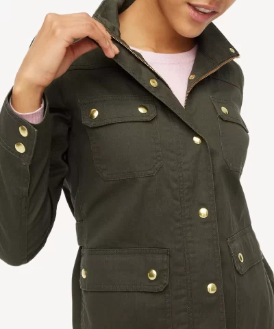 Alternative view of J. Crew Factory Resin-coated twill field jacket