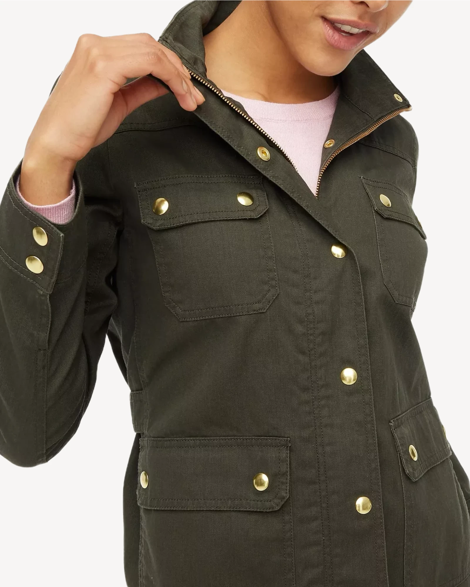 Alternative view of J. Crew Factory Resin-coated twill field jacket