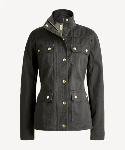J. Crew Factory Resin-coated twill field jacket - Image 4