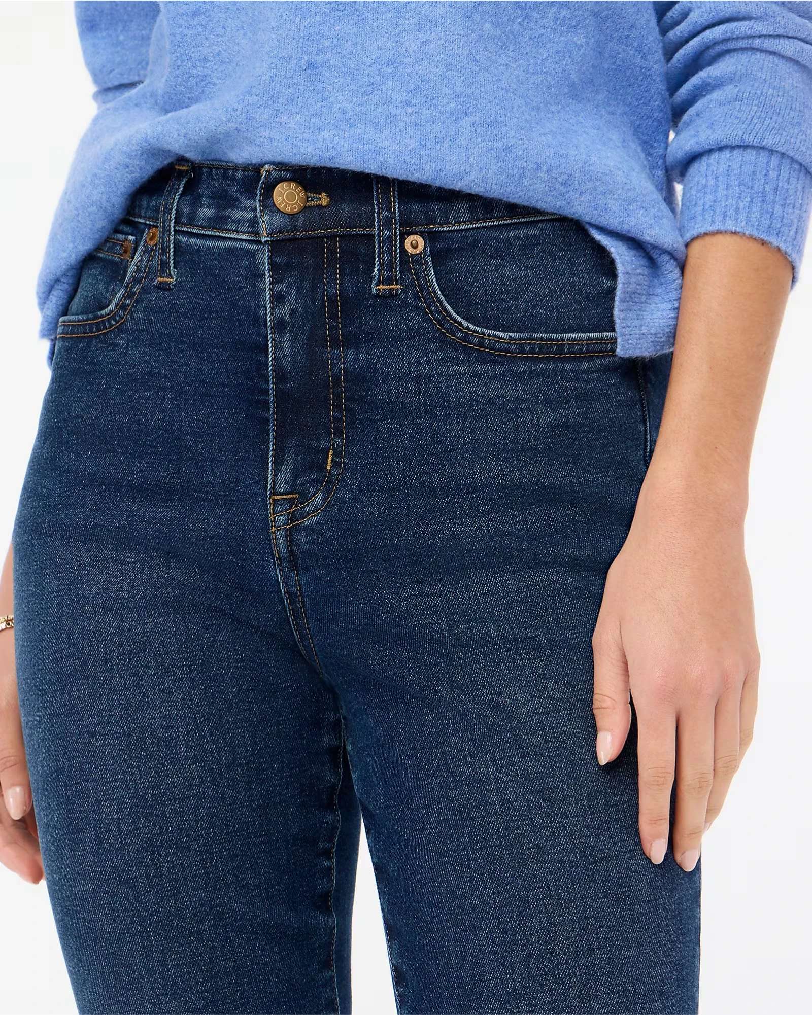 Alternative view of J. Crew Factory Essential straight jean in all-day stretch