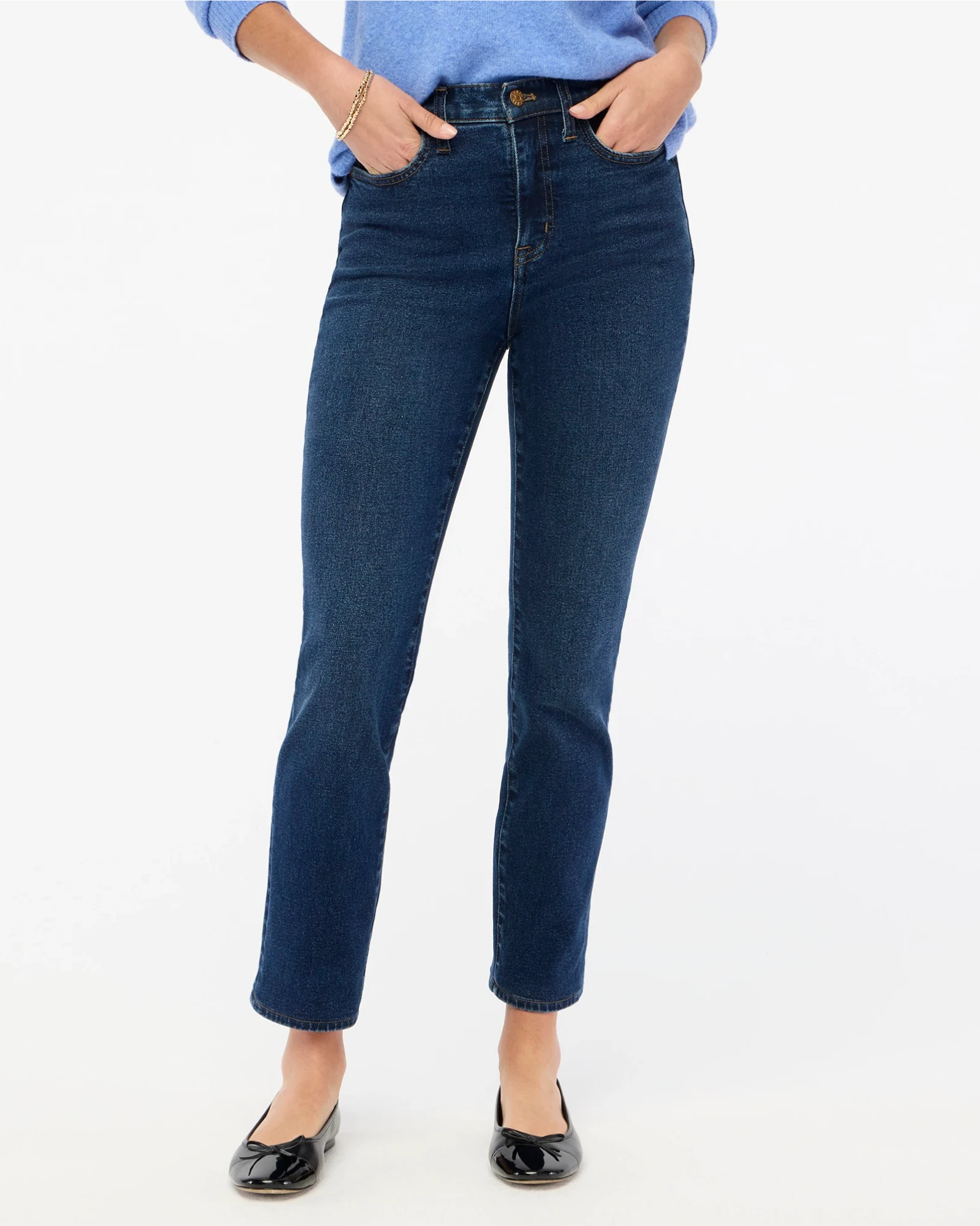 J. Crew Factory Essential straight jean in all-day stretch