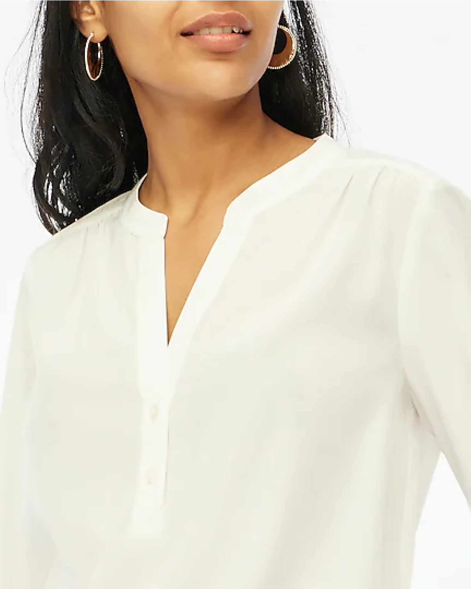 Alternative view of J. Crew Factory Popover placket blouse