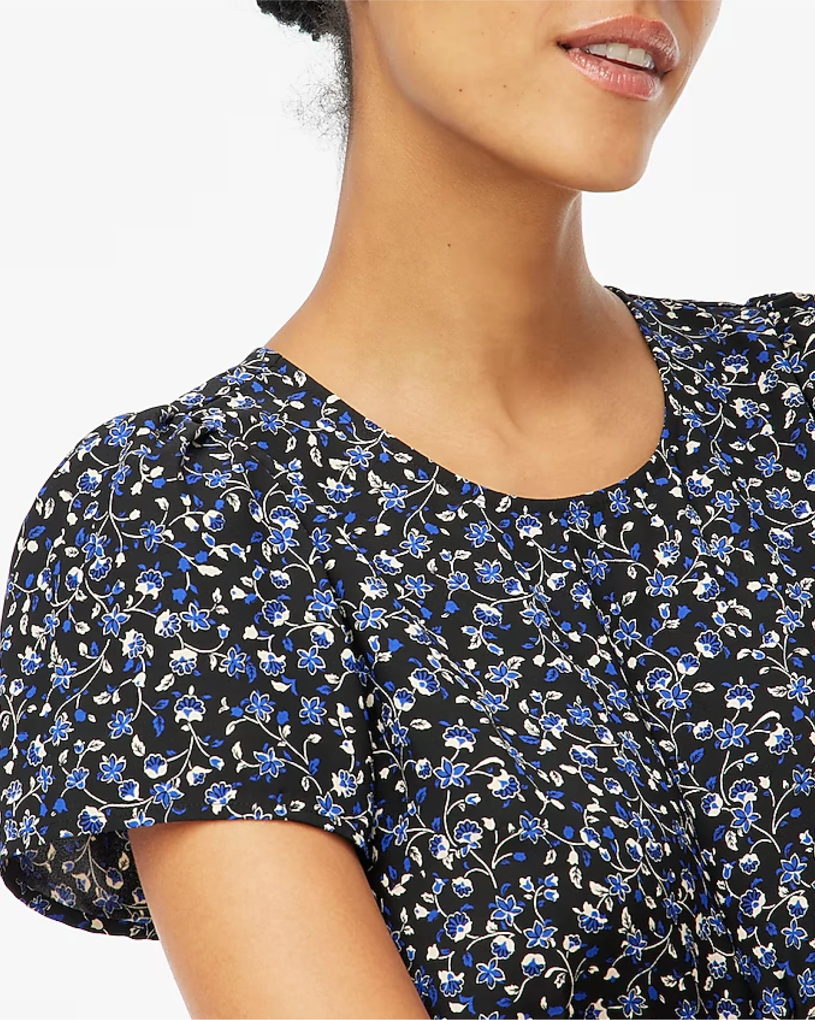 Alternative view of J. Crew Factory Printed short-sleeve crepe top