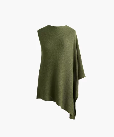 J. Crew Factory cotton-blend triangle sweater poncho - Image 4