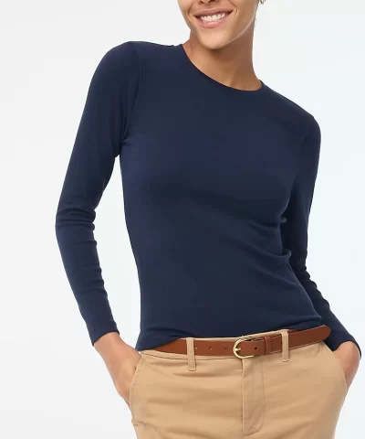 J. Crew Factory long-sleeve ribbed everyday tee - Image 15