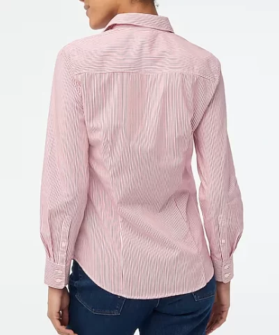 J. Crew Factory lightweight cotton-blend shirt in signature fit - Image 3