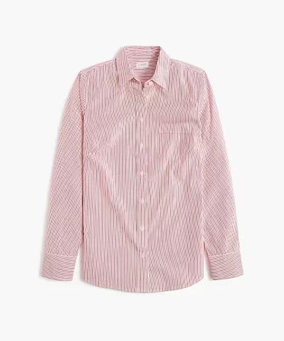 J. Crew Factory lightweight cotton-blend shirt in signature fit - Image 4