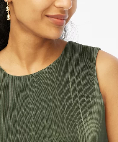 Alternative view of Plissé shell top