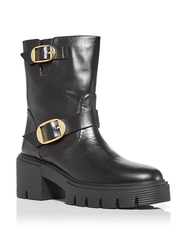 Alternative view of Stuart Weitzman Women's Soho Moto Buckle Booties