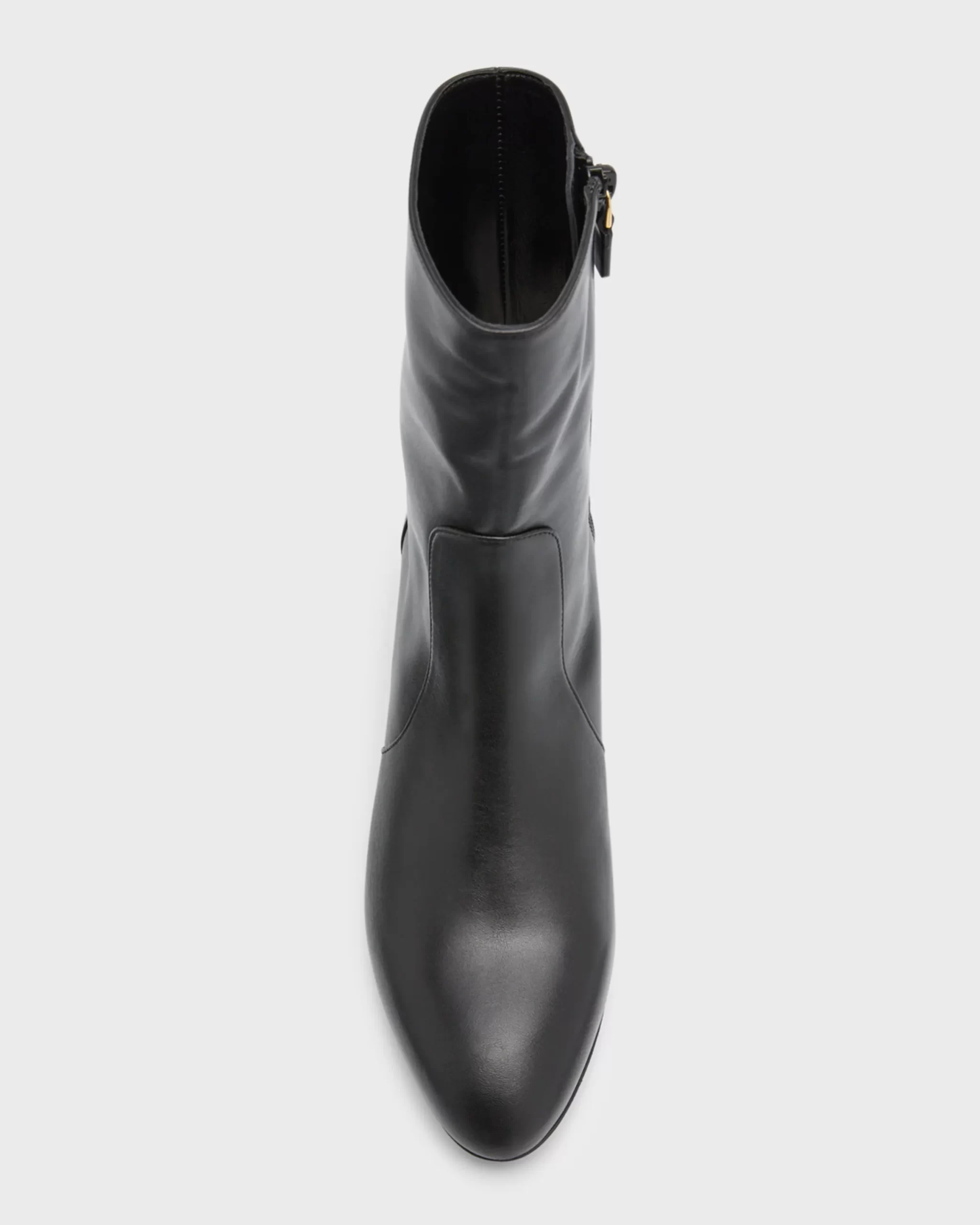 Alternative view of Stuart Weitzman Flareblock Leather Zip Ankle Booties