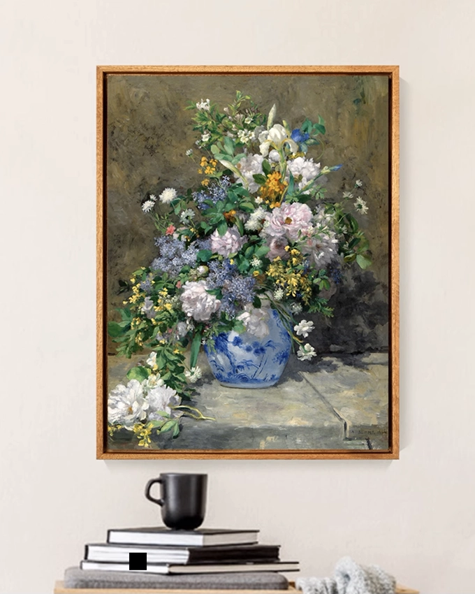 Moo Art Canvas Print "Spring Bouquet" by Pierre-Auguste Renoir
