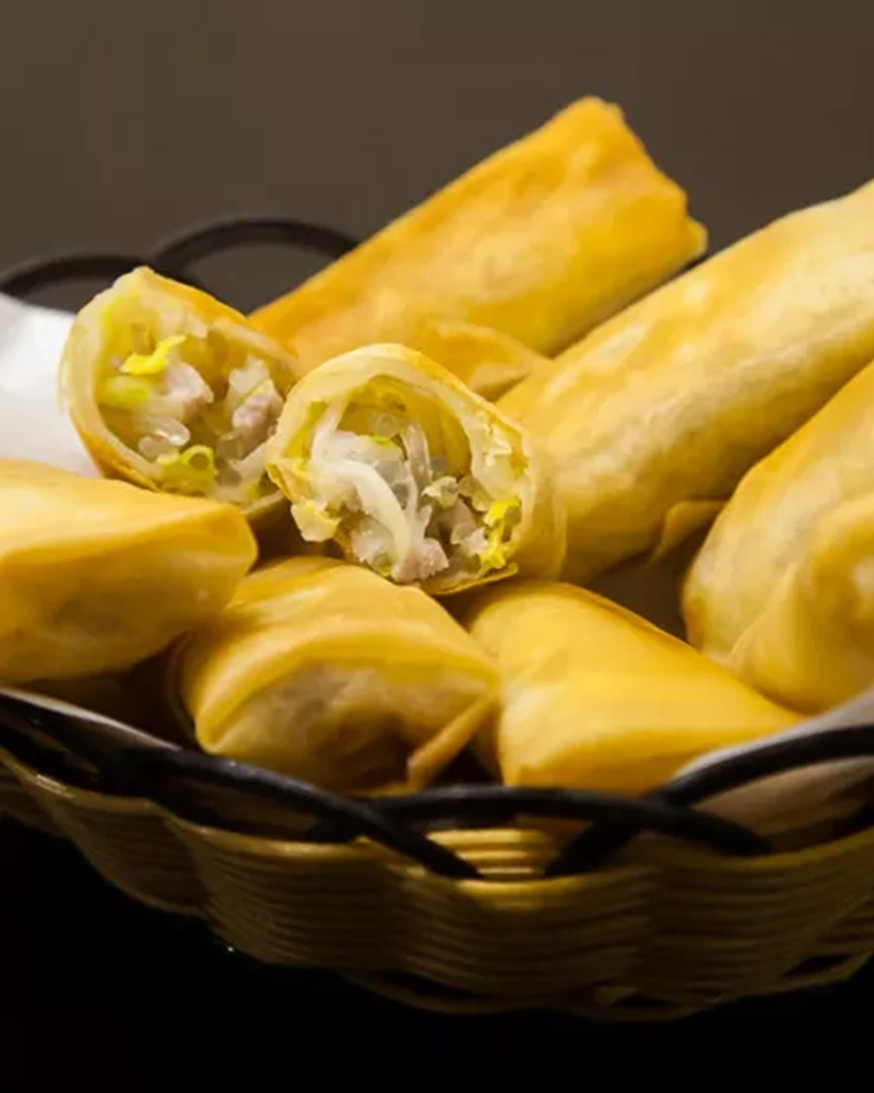 Alternative view of Daoxiang Shanghai Fried Spring Roll with Napa Cabbage and Pork 4Pcs 上海爛糊肉絲春卷