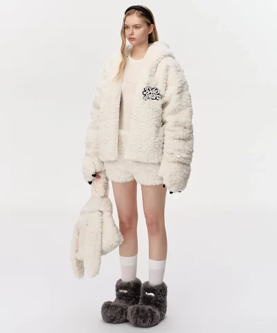 bear costume down jacket in white 13de marzo 398070