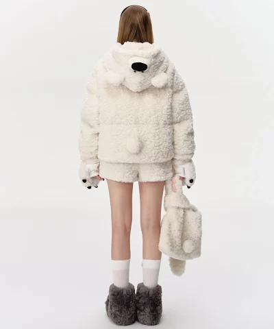bear costume down jacket in white 13de marzo 742313