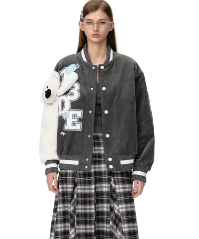 a girl wearing glasses and a jacket