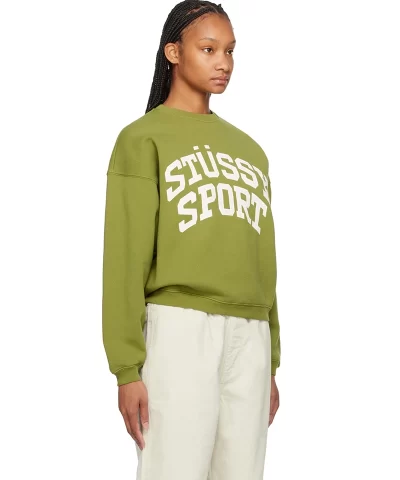 green big crackle sport sweatshirt 1