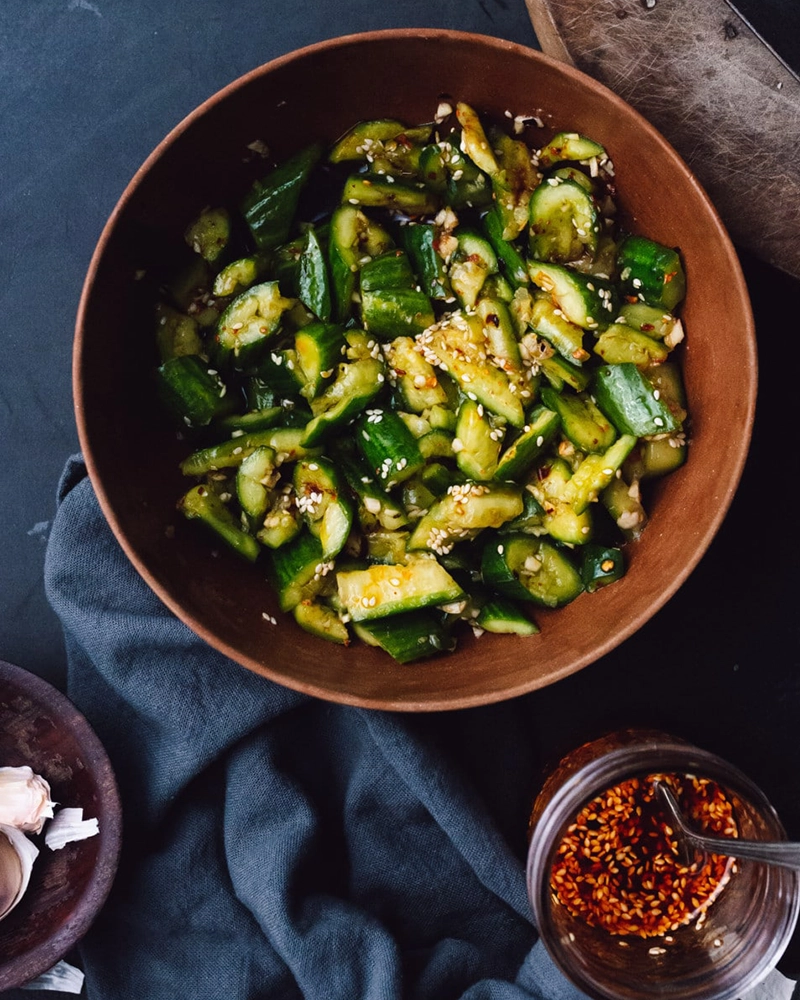 Alternative view of Chinese Spicy Smashed Cucumber Salad 6.5oz / Pack 拍黃瓜