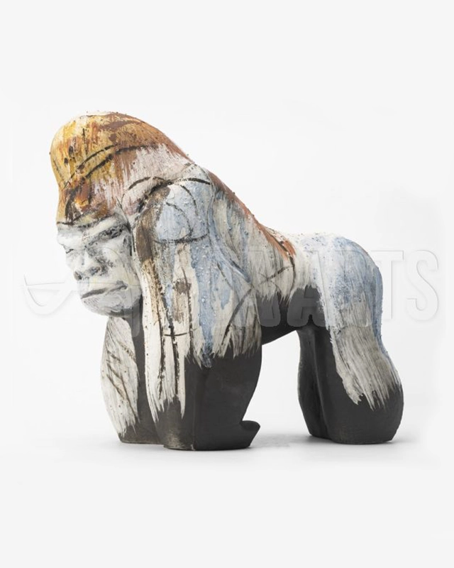 Soa Arts Strong Gorilla Ceramic Sculpture