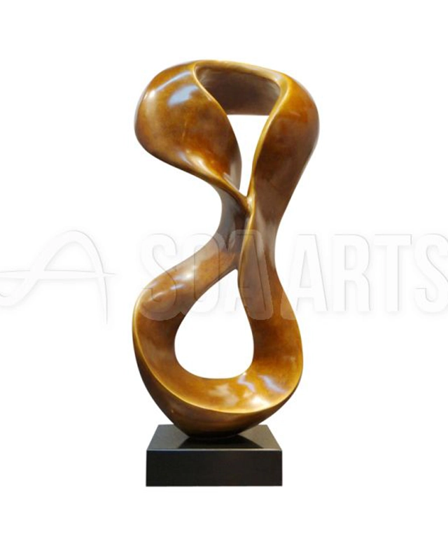 Soa Arts Bronze Abstract Twisting Resin Sculpture