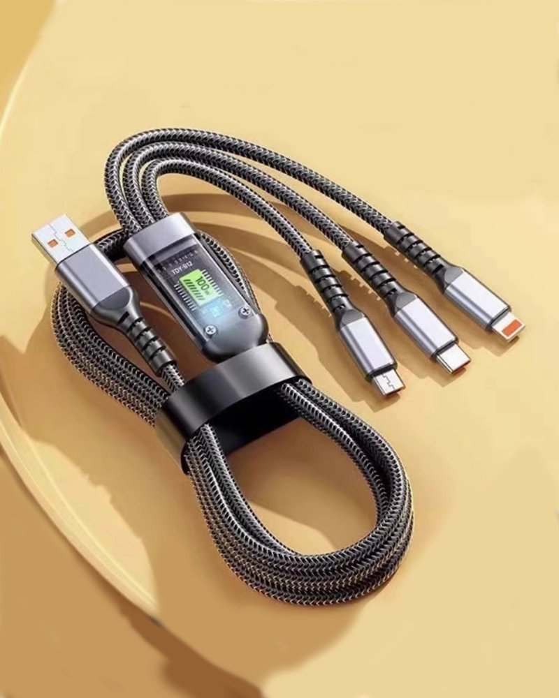 Fast Charging Transparent Luminous 100w Cable with Light for iPhone 2pcs