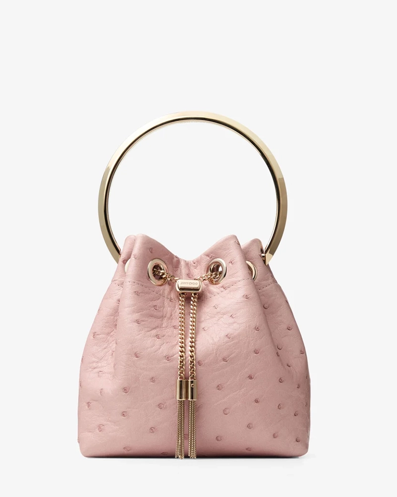 Jimmy Choo Bon Bon Ostrich Leather Bag