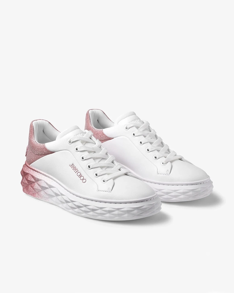 Alternative view of Jimmy Choo Diamond Maxi F II Nappa Leather Glitter Trainers