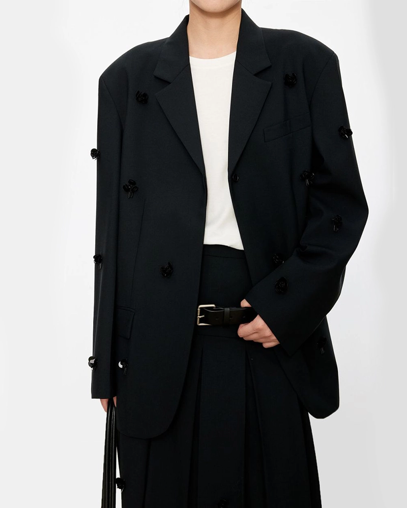 Alternative view of Chicjoc European Wool Classic Blazer