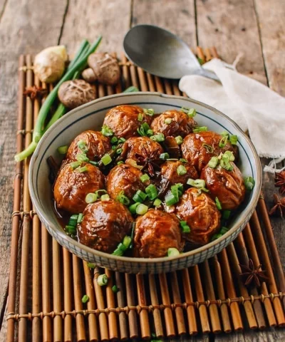 meat stuffed gluten balls 16