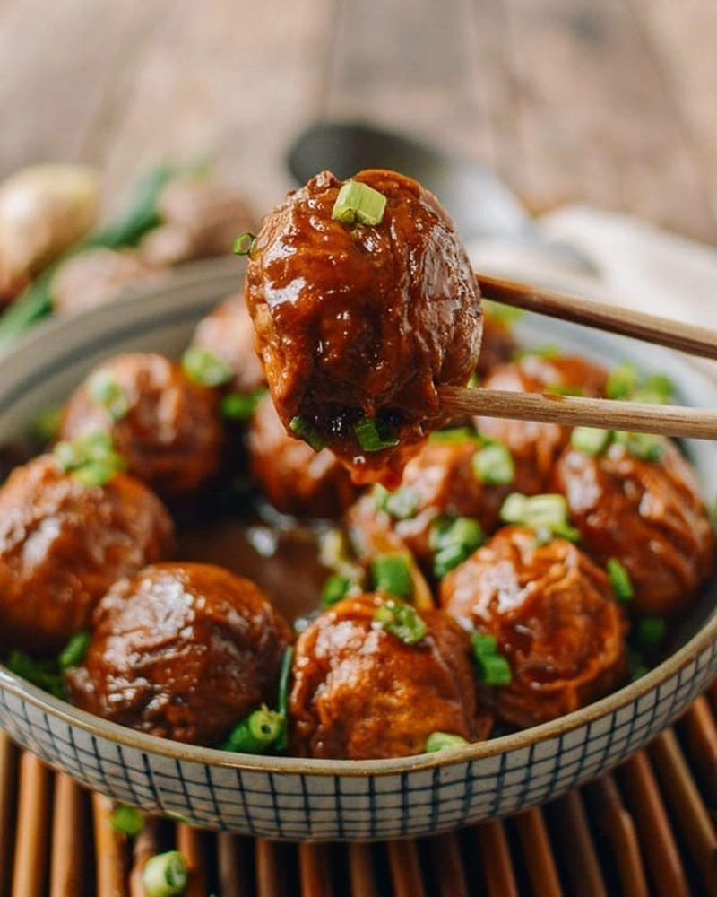 DaoXiang Stuffed Shanghainese Fried Gluten Balls 6Pcs (油面筋塞肉)