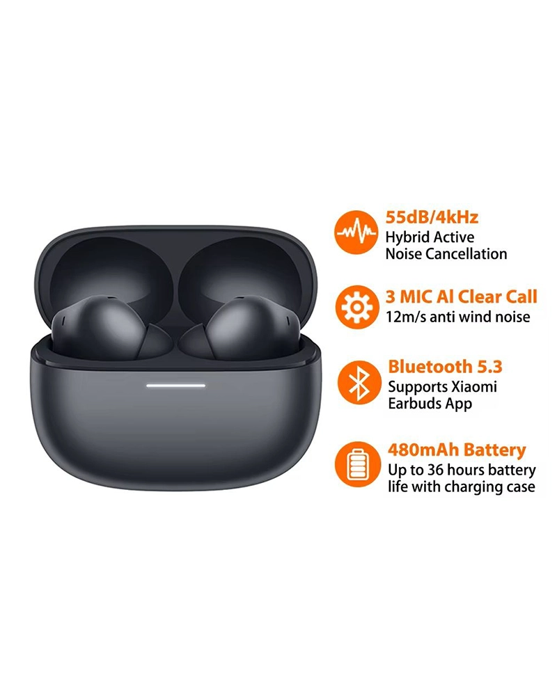 Alternative view of Xiaomi Redmi Buds 6 Pro TWS Earbuds Bluetooth 5.3 Earphone Noise Cancellation