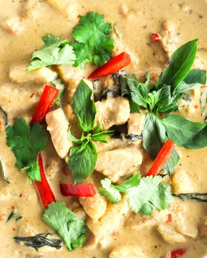 Alternative view of Chicken Green Curry