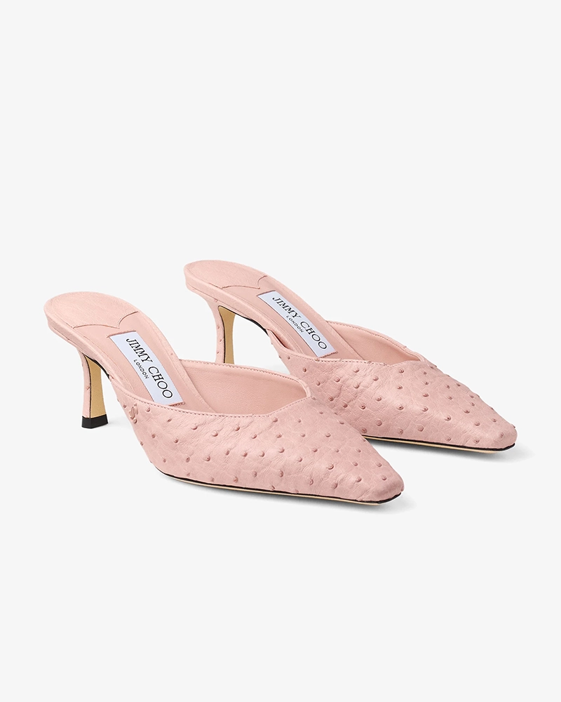 Alternative view of Jimmy Choo Vivi 65 Ostrich Leather Mules