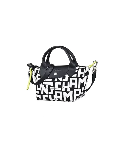 Alternative view of Longchamp Le Pliage LGP XS Top Handle Black white