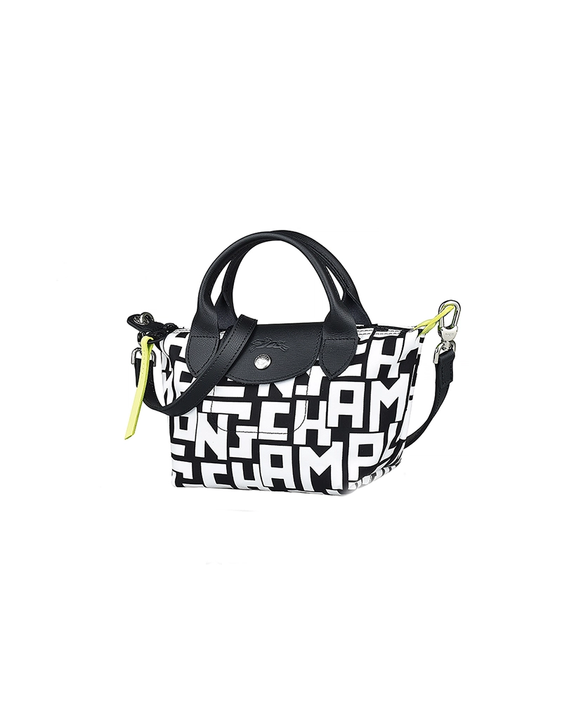 Alternative view of Longchamp Le Pliage LGP XS Top Handle Black white
