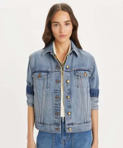 Alternative view of Tory Burch Denim Jacket with Pockets