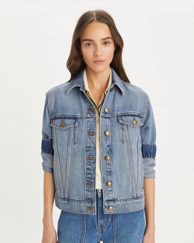 Alternative view of Tory Burch Denim Jacket with Pockets