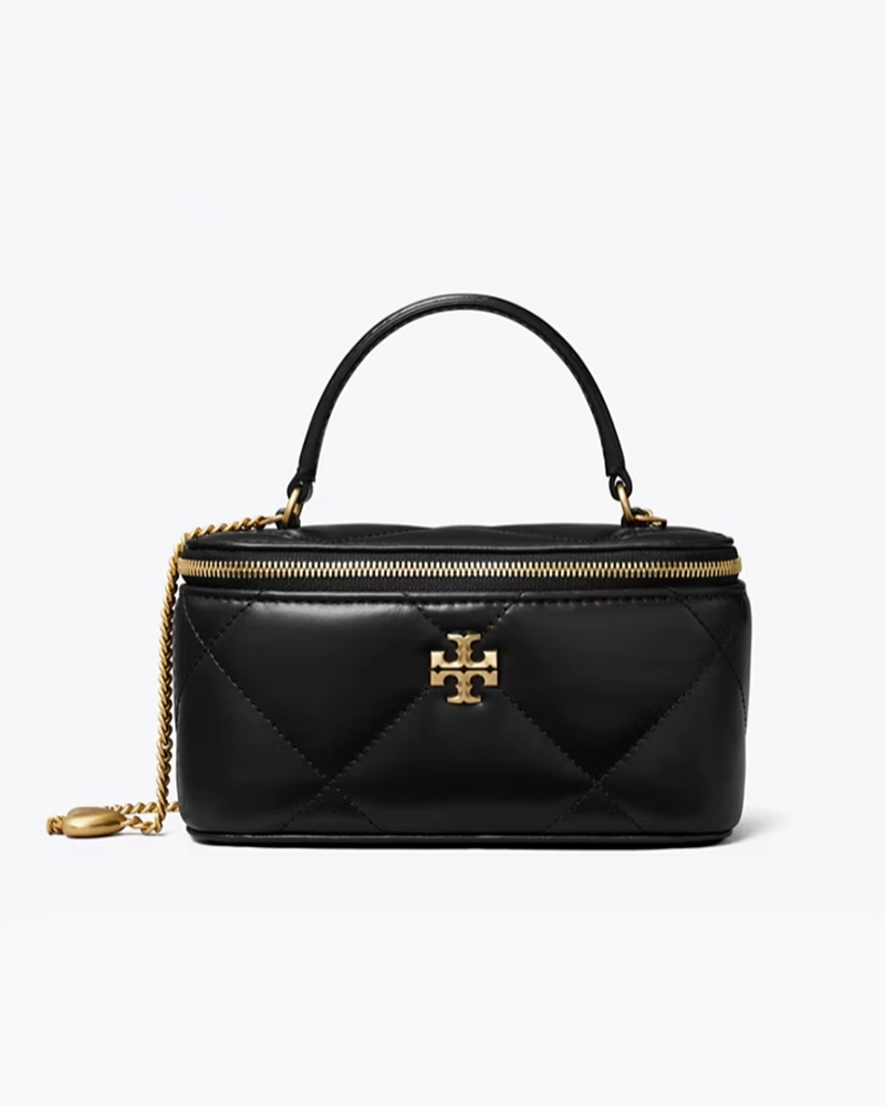 Tory Burch Kira Diamond Quilt Charm Vanity Case
