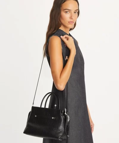 Tory Burch Mercer Distressed Satchel - Image 6