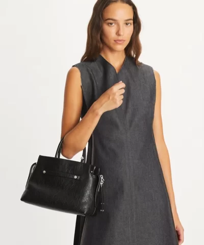 Tory Burch Mercer Distressed Satchel - Image 5