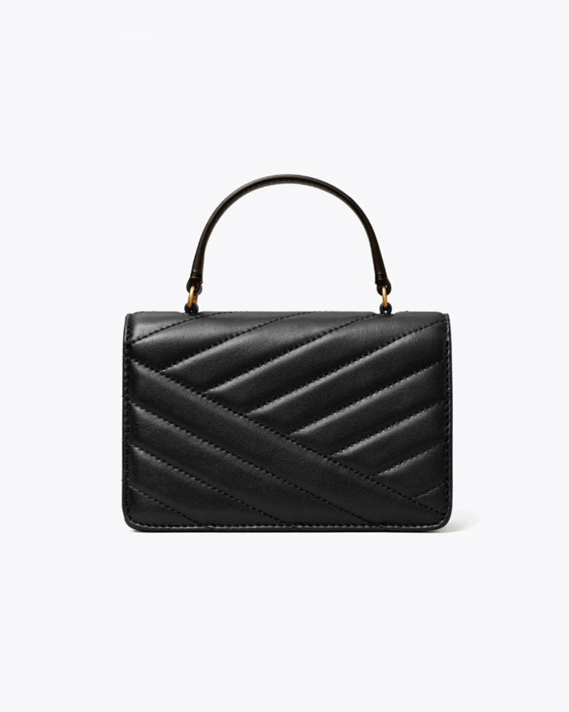 Alternative view of Tory Burch Mini Kira Chevron Top Handle Chain Wallet